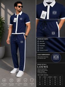 Men's Navy Blue Tracksuit Set