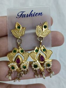 Elegant Lotus Flower Earrings