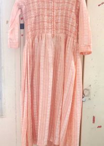 Peach Smocked frock