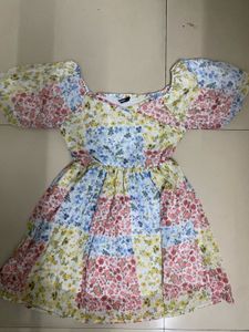 Bohemian Patchwork Floral Dress