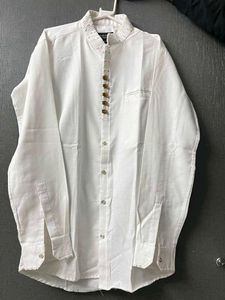 Men's Premium White Shirt with Brown Pants