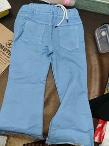 Cute Light Blue Bell Bottom Jeans
