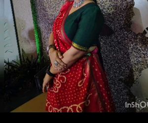 ✨ Maroon Bandhani Saree ✨