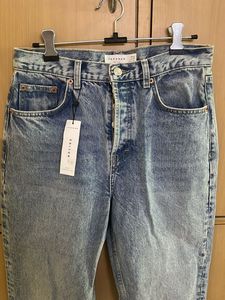 Topshop Straight For Button Up Jeans Tagged