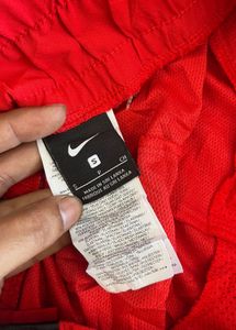 Nike Red Snap Button Track Pants