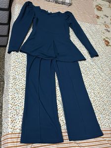 Elegant Teal Co-ord Set