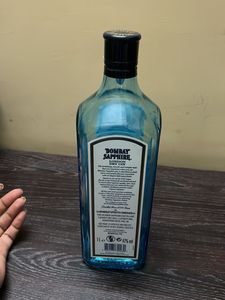 Empty Bottle Of Bombay Sapphire Blue