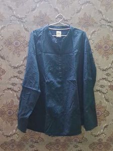 Max Men's Blue Cotton Shirt of 1