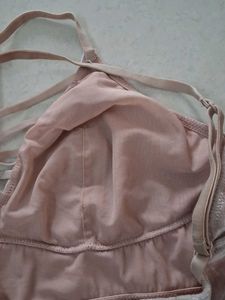 Pink Velvet Criss-Cross Bralette