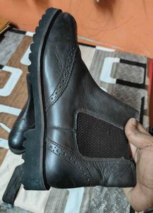 Girls Brown Leather Chelsea Boots