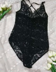 Black Lace Bodysuit -