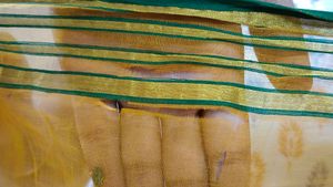 Pure Chanderi Silk Saree Yellow