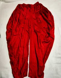 Red Dhoti Pant with blazer style kurta