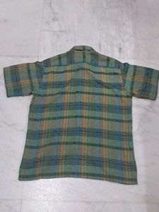Vintage Plaid Short Sleeve Shirt