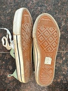 Pastel Green Canvas Sneakers