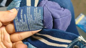 Blue Varsity Bomber Denim