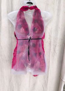 VN. Vibrant Pink Floral Halter Top