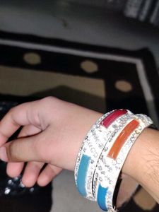 Sparkling Enamel Bangles