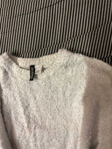 Cozy White Knit Sweater