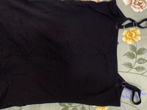 Black Graphic Tank Top