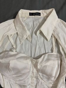 Chic Corset Shirt Top