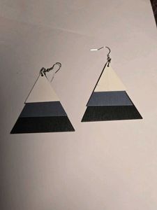 Geometric Layered Drop Earrings