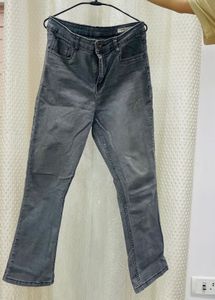 Stylish Grey Wash Denim Jeans