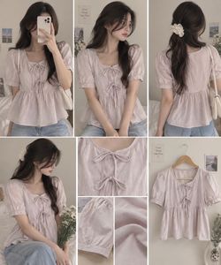 Pretty Lavender Tie Top