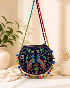 peacock traditional sling bag