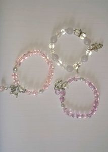 ethereal coquette bracelet rosa(single)🌸🌸✨️✨️