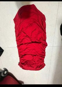 Stunning Red Strapless Mini Dress