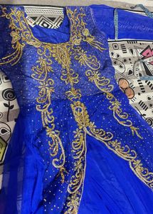 Royal Blue Embellished Gown
