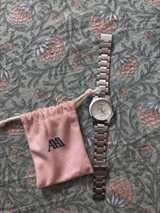Elegant Silver Stainless Steel Watch