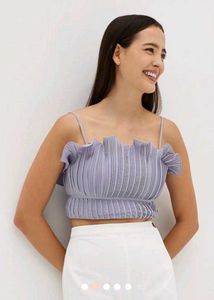 Blue Love Bonita Crop Top