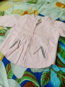 Leather Pink women Jacket