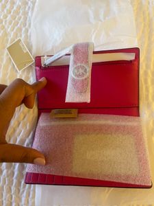 Og Michael Kors Pink Zebra Print Wallet