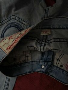 Light Wash Distressed Denim Jeans
