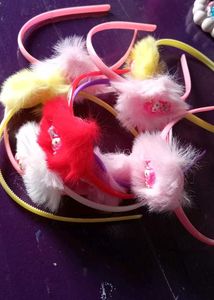 Fluffy hairband for girls