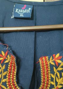 Embroidered Angrakha Style Kurti