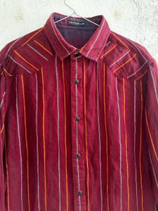 Men's Striped reversable Casual Shirt