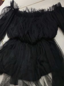 awesome cute black full sleeve crop top