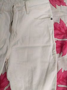 New White Bare Denim Jeans