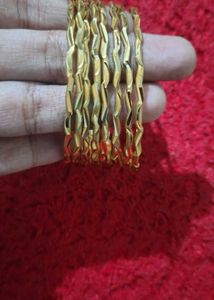 Set of 6 Gold-Tone Bangles