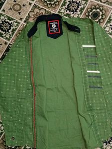 Green Printed Casual Shirt