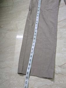 korean Beige Casual Trousers