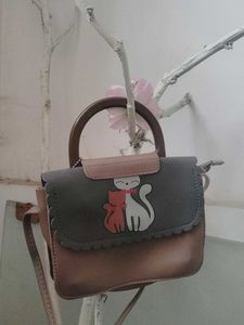 Cute Cat Design Shoulder Bag