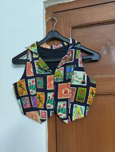 Stamp Print Vest