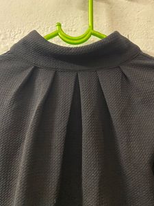 Chic Black Peplum Top