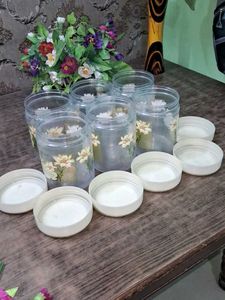 Vintage "Spring" Canister Set - 6 Pieces