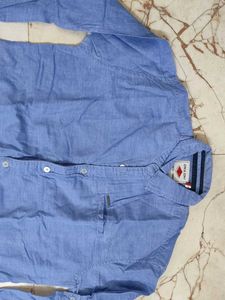 gini &amp; jony Blue Shirt